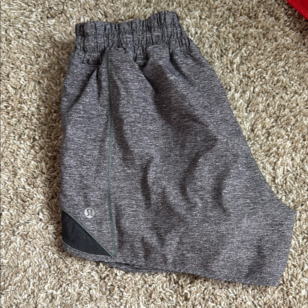 Lululemon Athletica Gray Athletic Shorts with Elastic Waistband